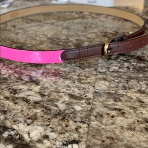 Patent pink belt
